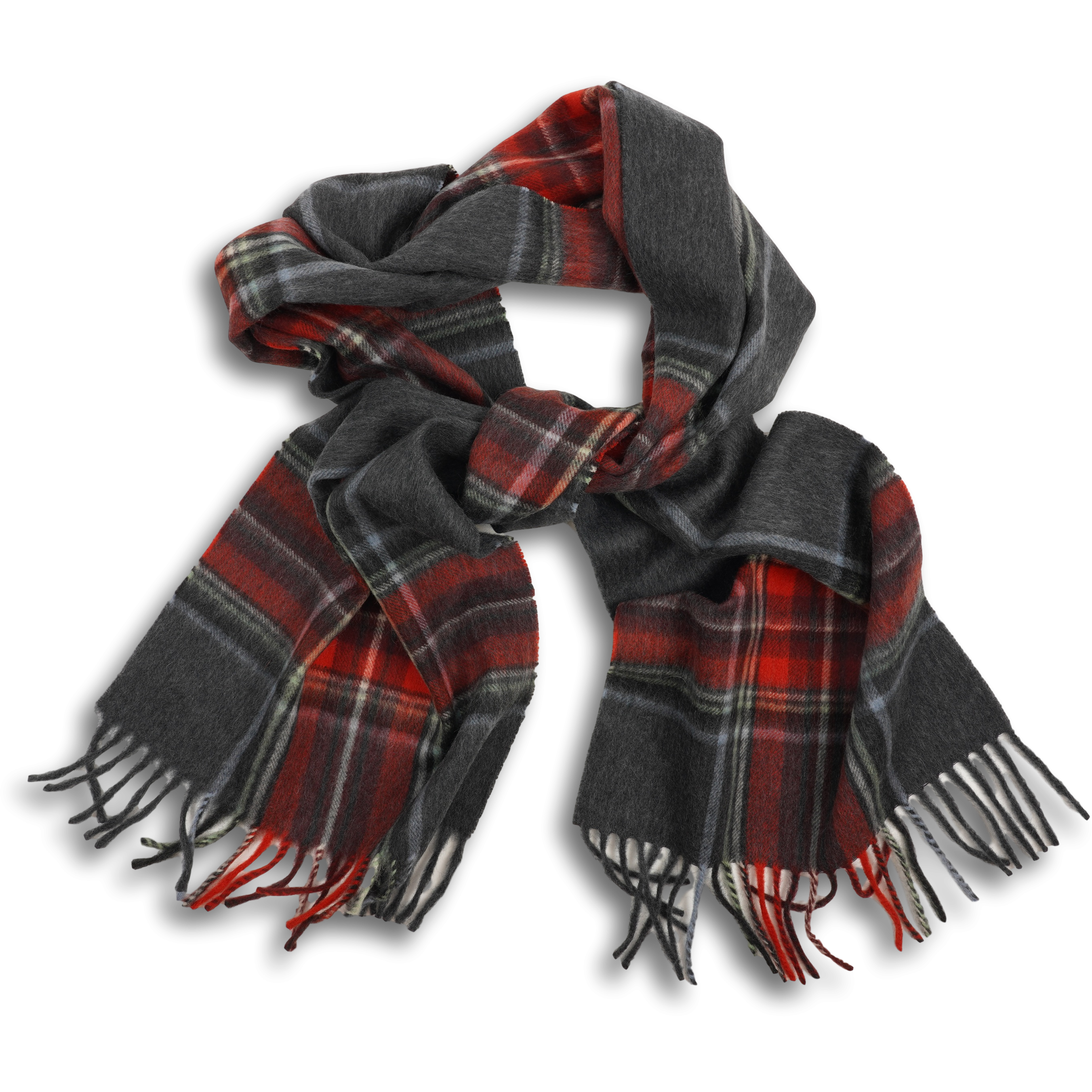 Jura Tartan Lambswool and Angora Scarf