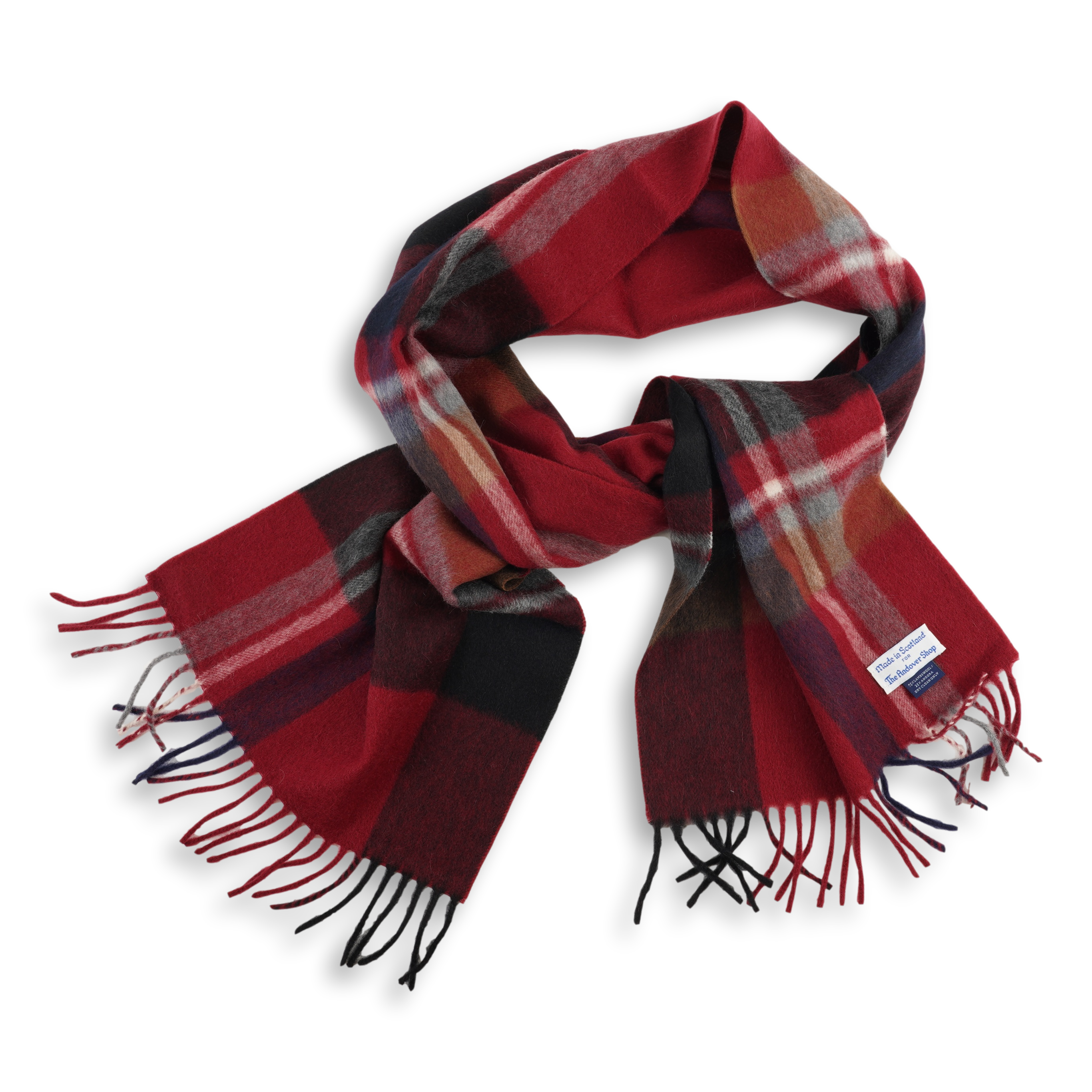 Jura Tartan Lambswool and Angora Scarf