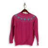 Carnation Wool Fairisle Crew Neck Sweater