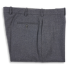 Slate Blue Flannel Plain Front Trousers