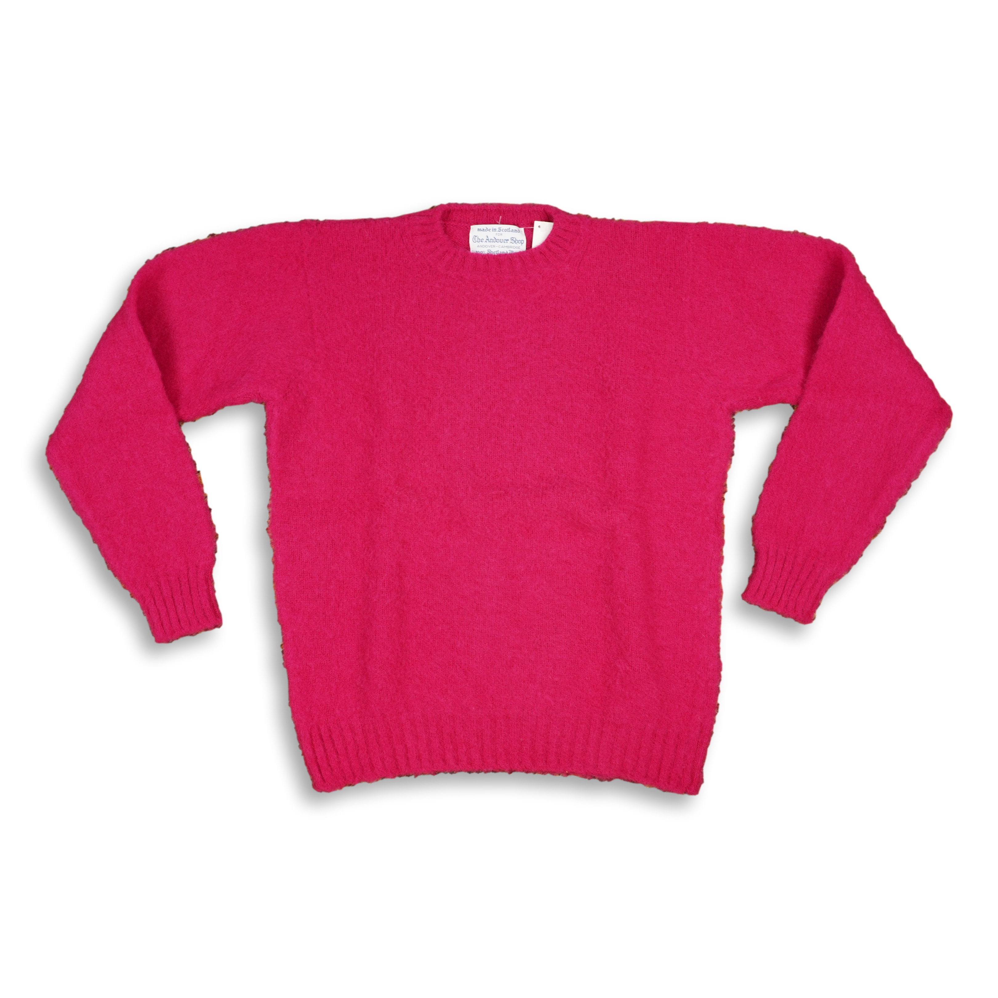 Ladies Brushed Shetland Crew Neck Sweater