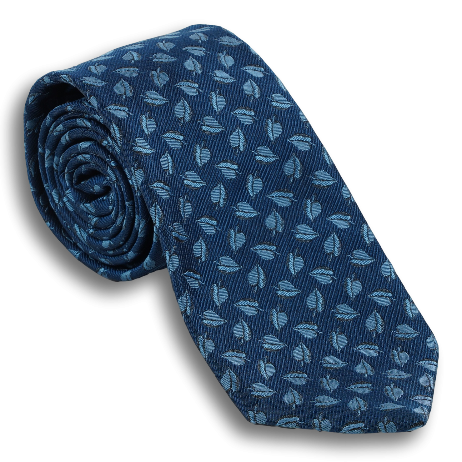 Leaf Motif Silk Tie