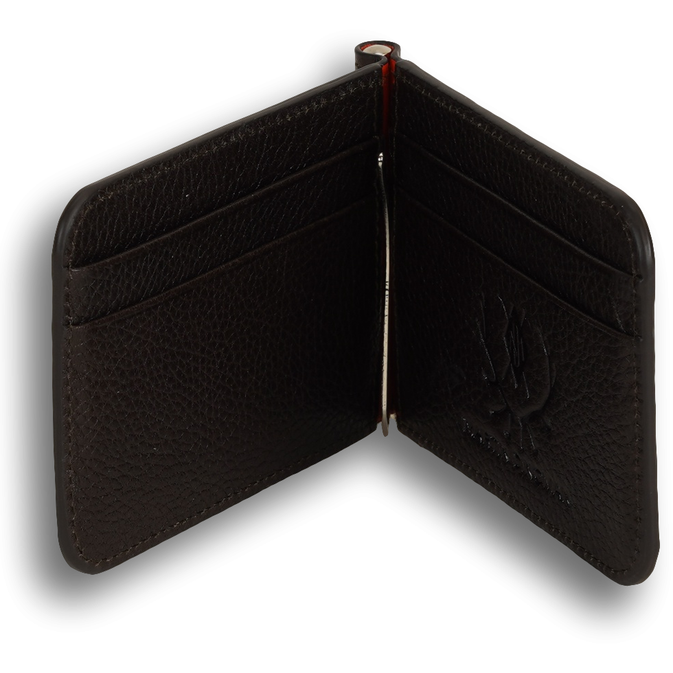 Leather Money Clip Wallet