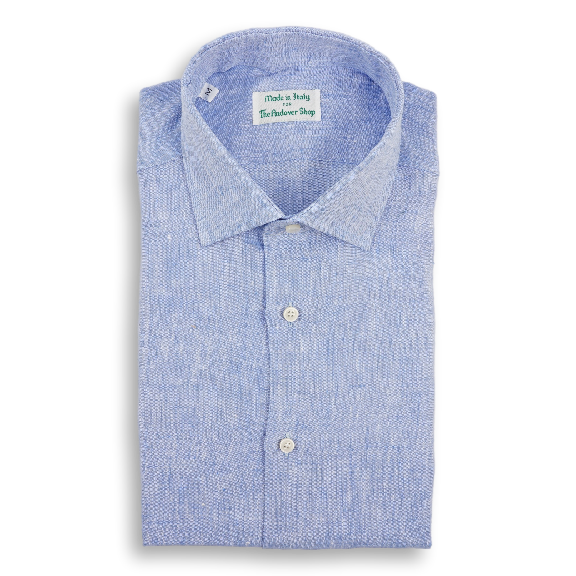 Linen Spread Collar Sport Shirt