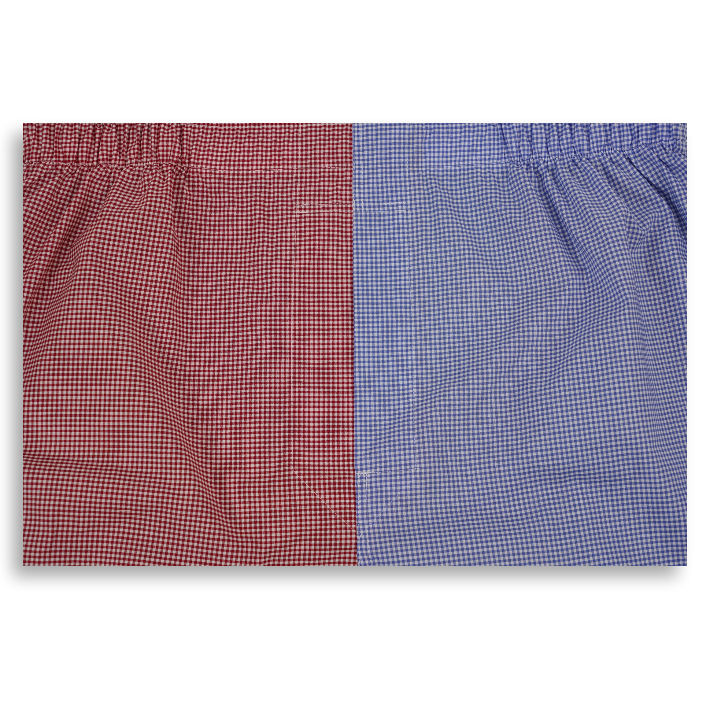 Gingham Colorblock Boxer Shorts