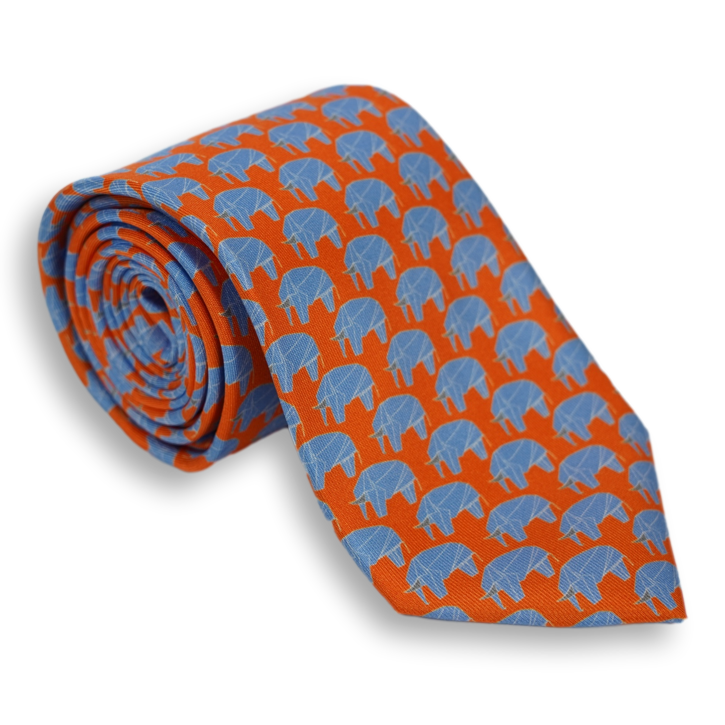 Elephant Silk Woven Tie