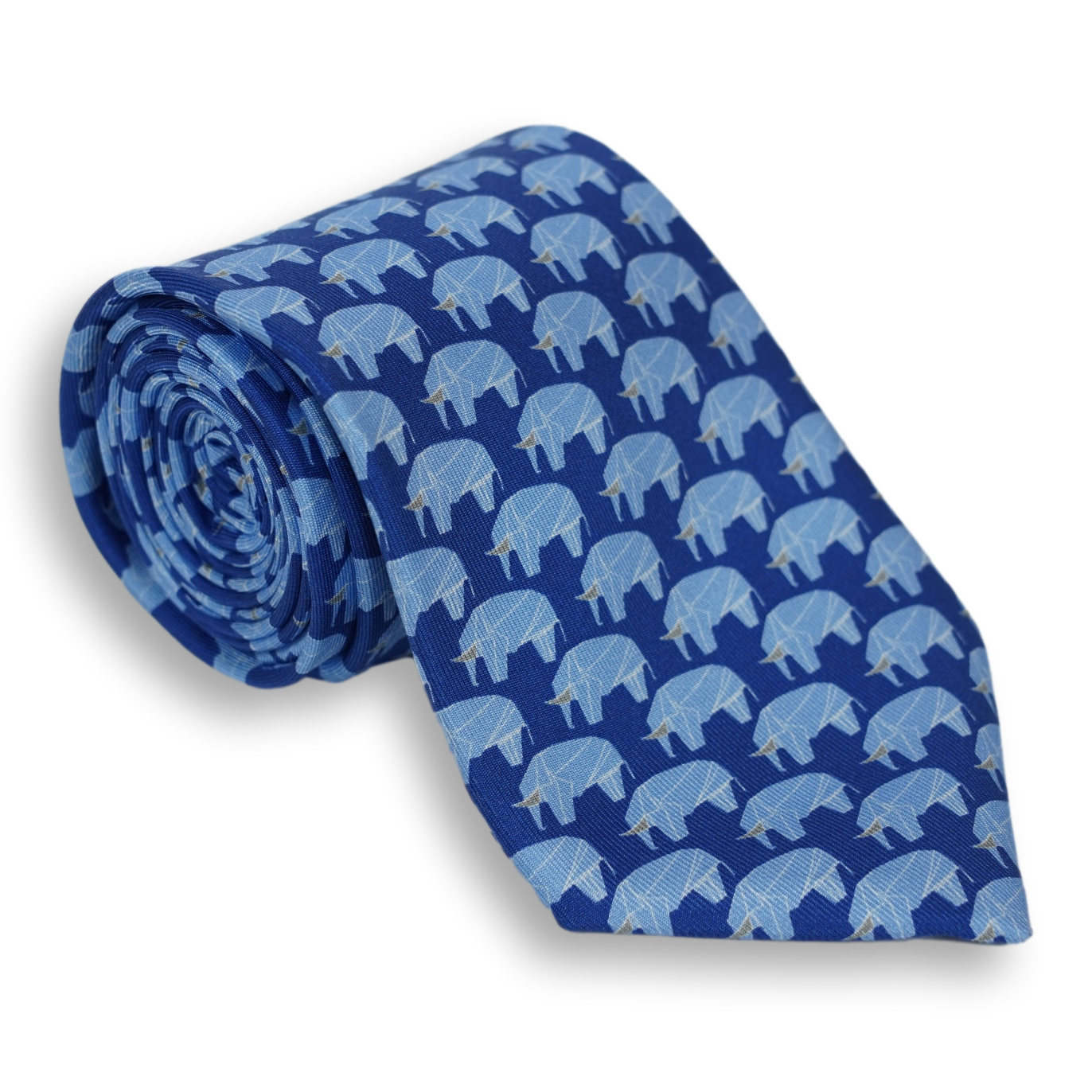 Elephant Silk Woven Tie