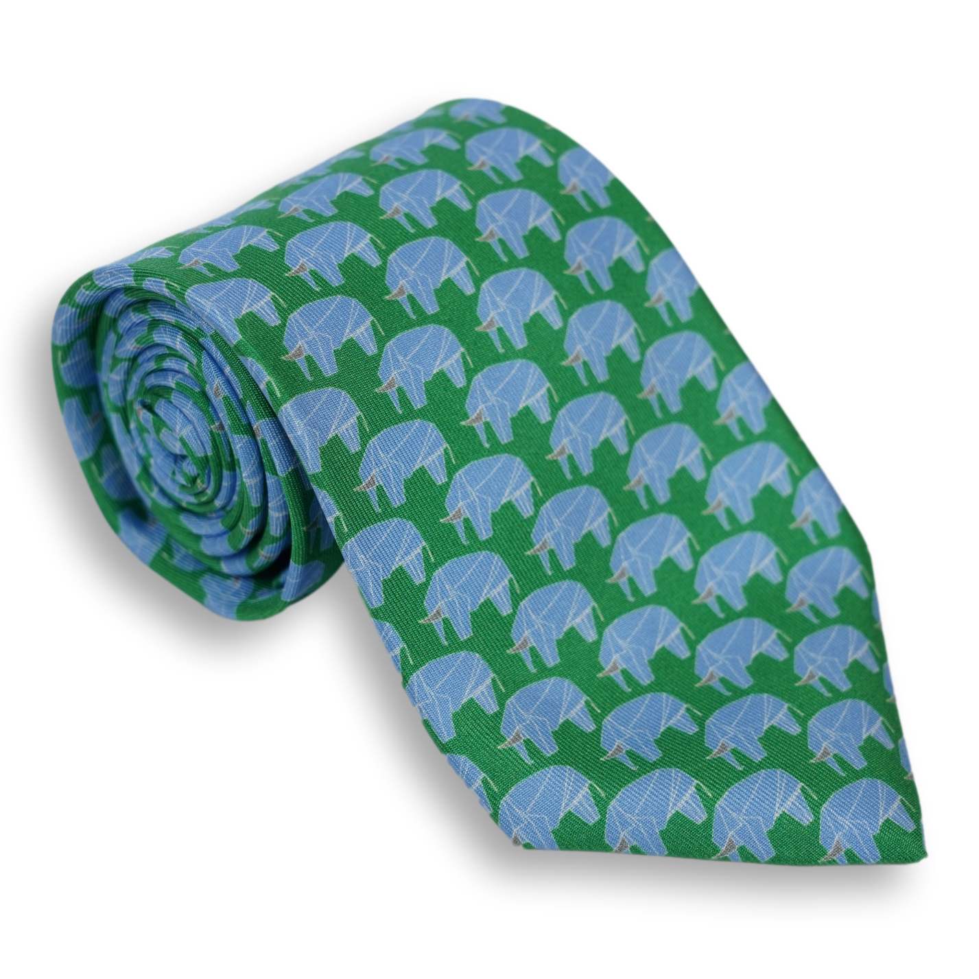 Elephant Silk Woven Tie