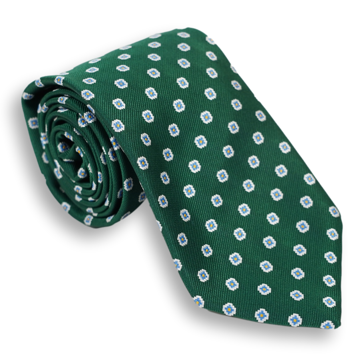 Abstract Medallion Silk Woven Tie