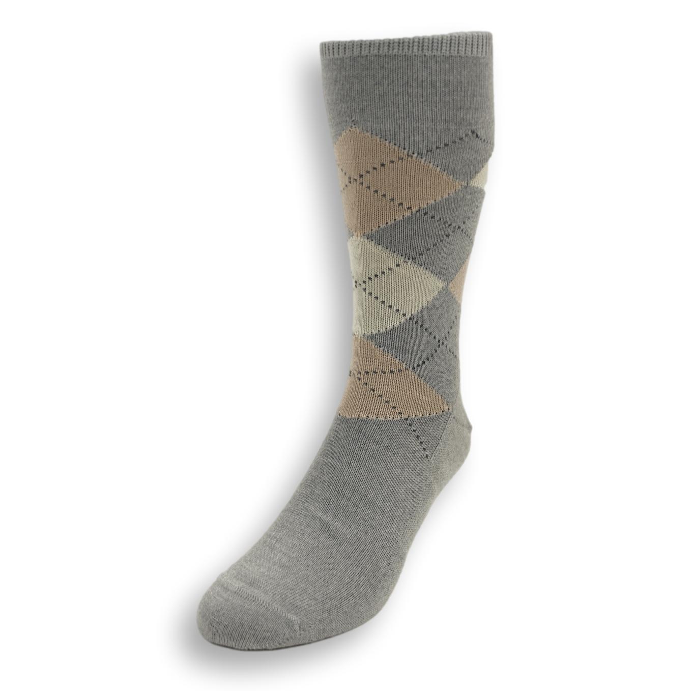 Mid-calf Argyle Wool Dress Socks