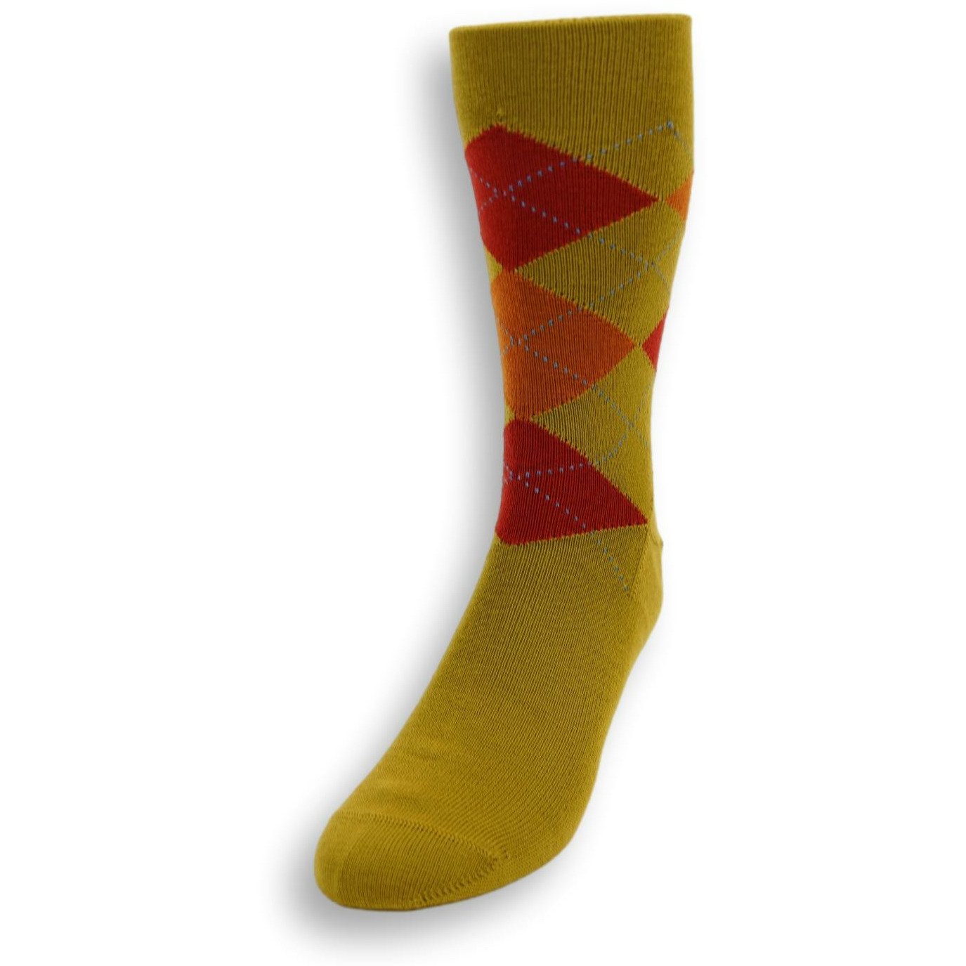 Over the Calf Argyle Wool Dress Socks