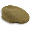 Light Brown Herringbone Wool Cap