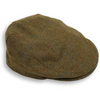 Light Brown Herringbone with Multicolored Windowpane Wool Cap