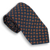 Navy with Multicolored Paisley Irish Poplin Tie