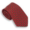 Red with Multicolored Paisley Irish Poplin Tie