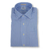 Light Blue with White Stripe Spread Collar Dress Shirt