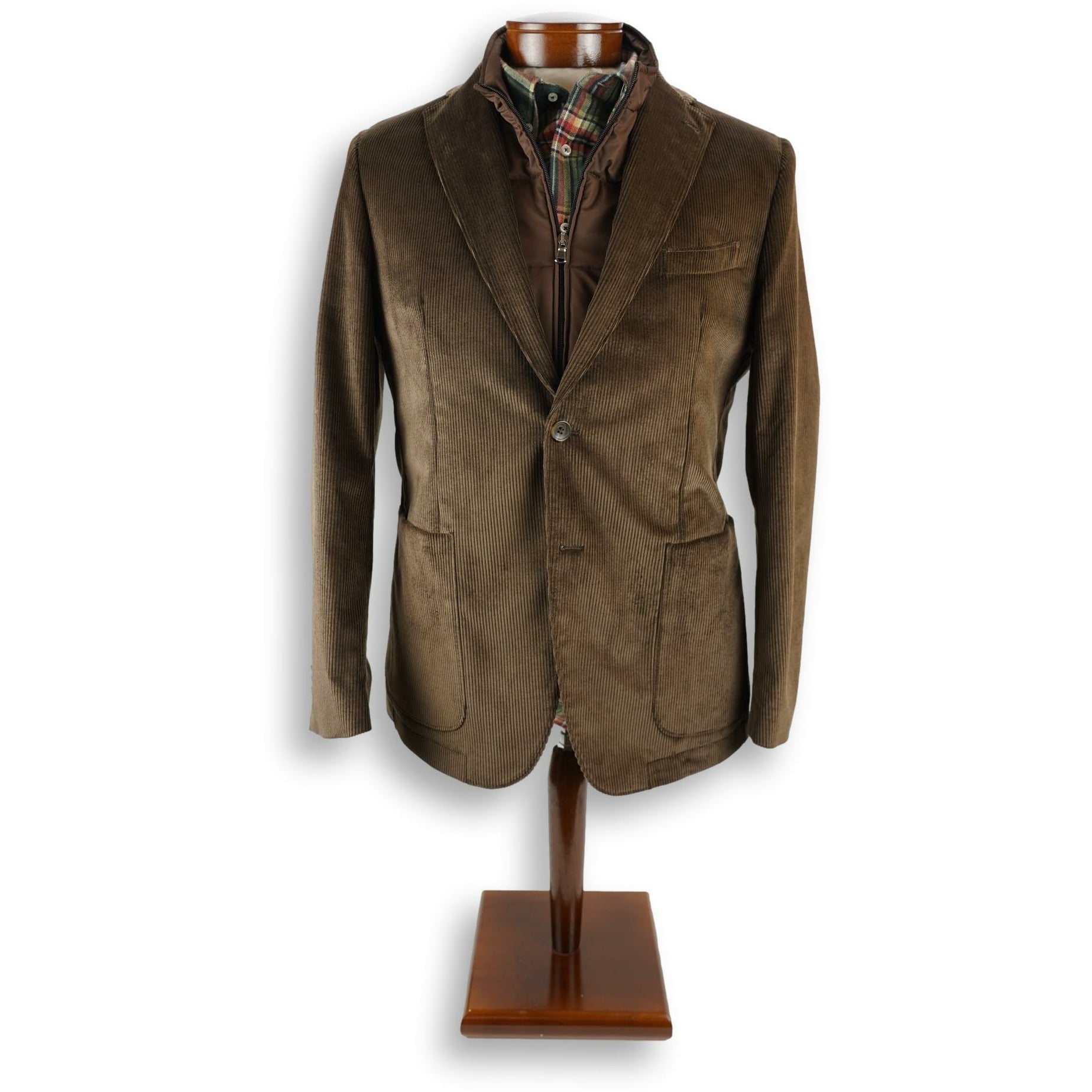 Corduroy Zip-In Liner Sport Coat