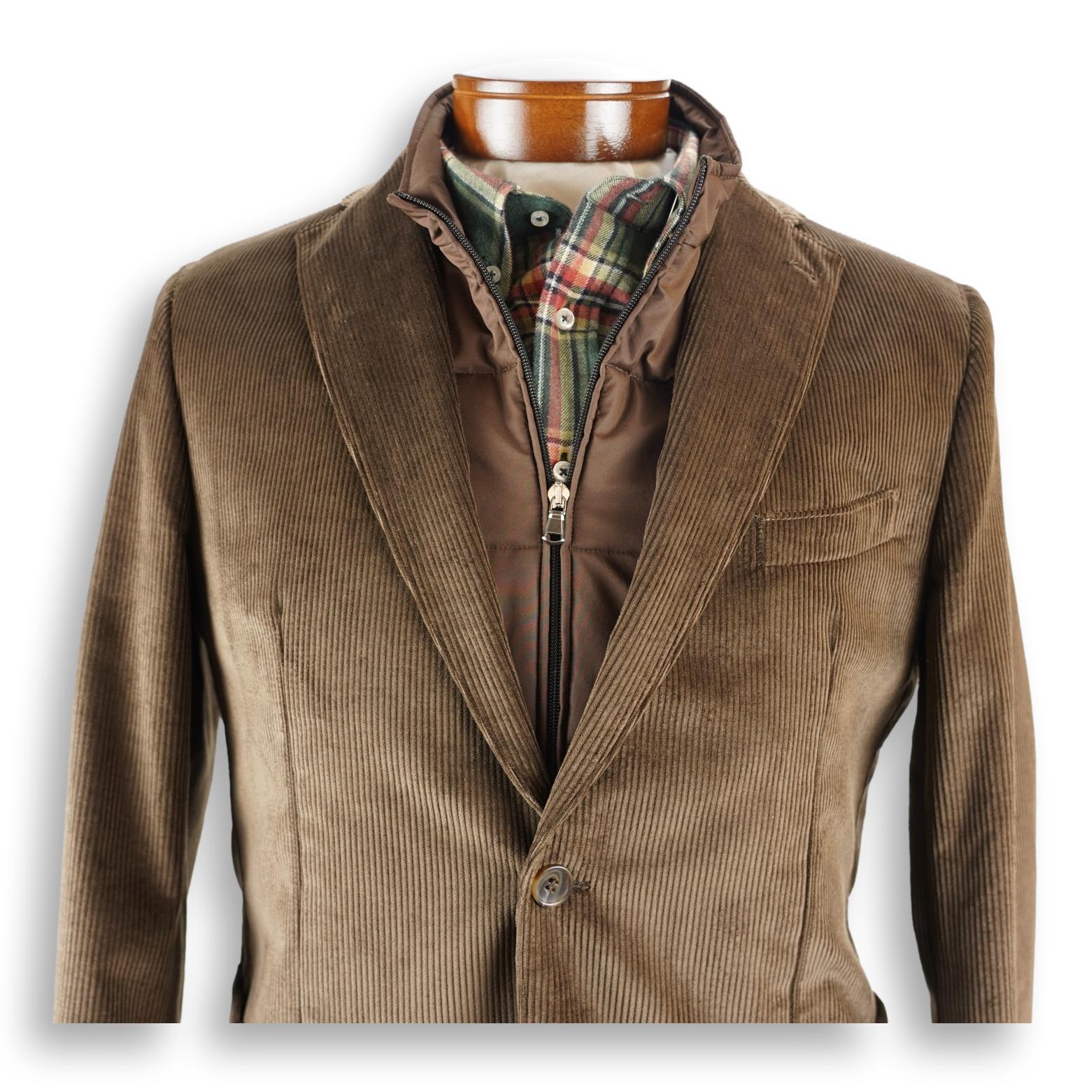 Corduroy Zip-In Liner Sport Coat