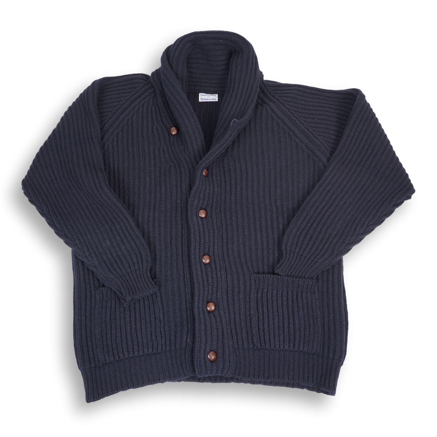 Lambswool Shawl Collar Cardigan Sweater