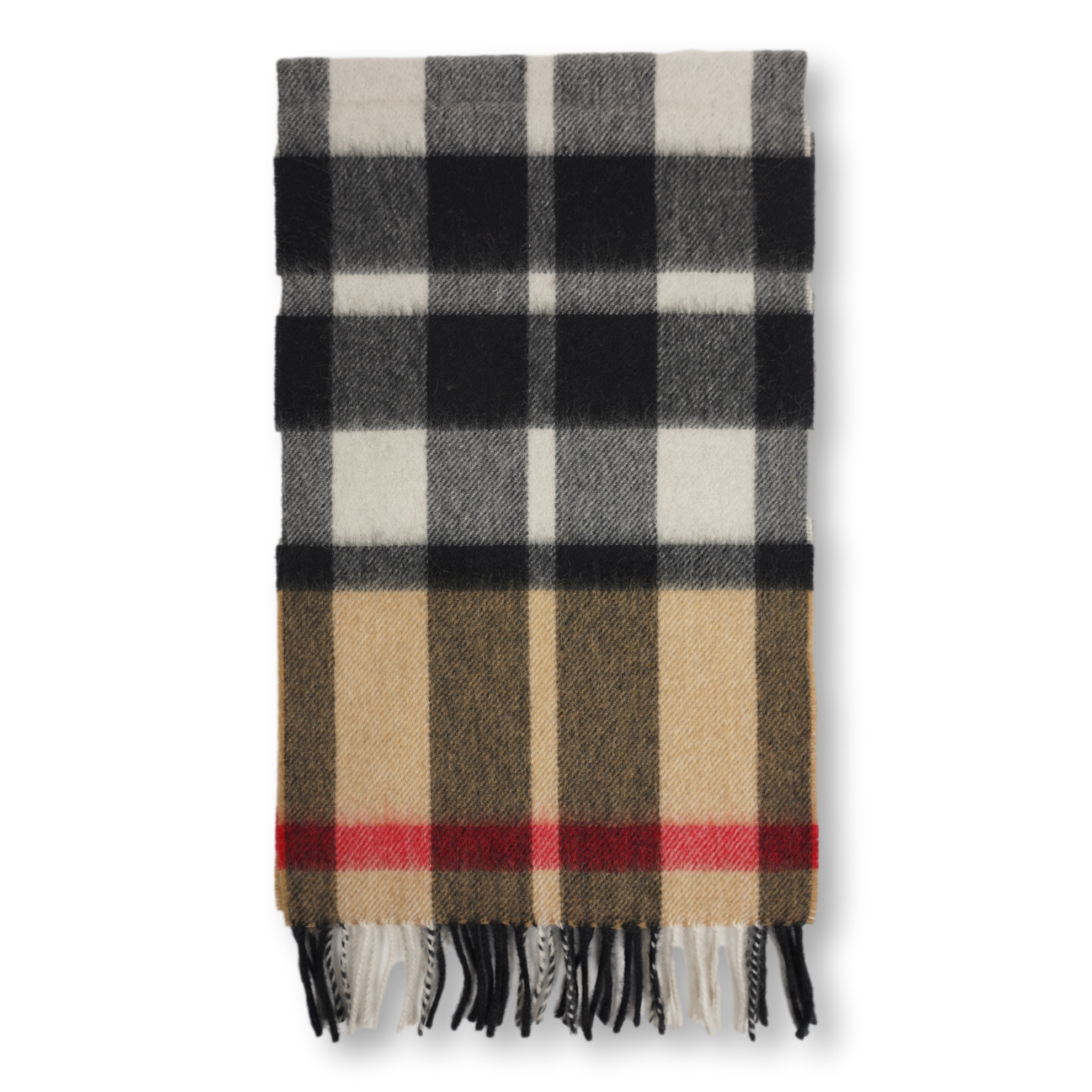 Classic 100% Plaid Cashmere Scarf