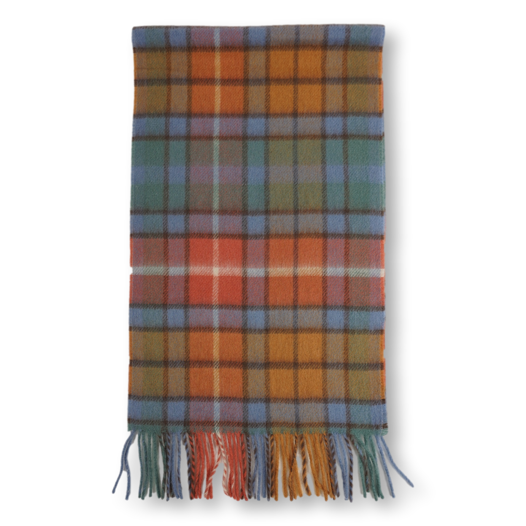 Classic 100% Plaid Cashmere Scarf