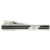 Black Enamel with Crystal Tie Bar