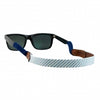 Blue Seersucker Needlepoint Sunglass Straps