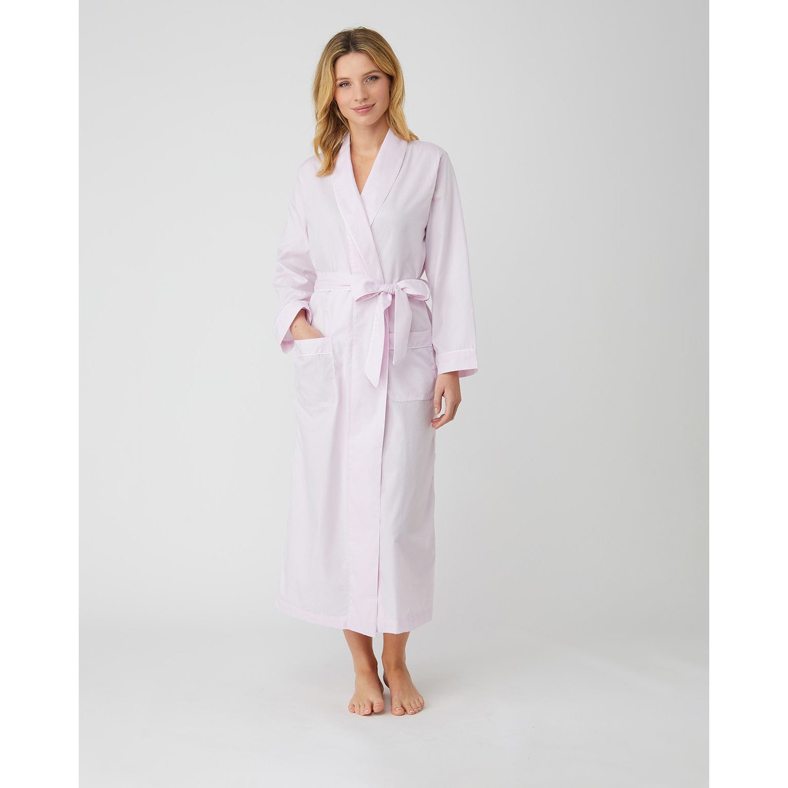 Long Jacquard Dressing Gown