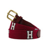 Harvard Needlepoint Belt