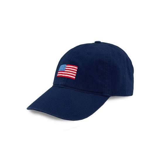 American Flag Needlepoint Hat