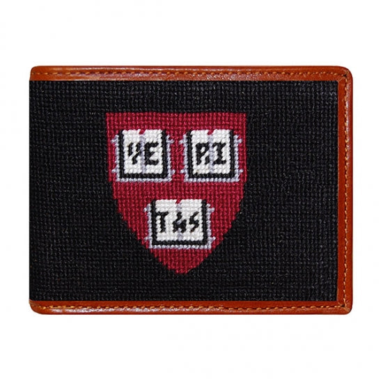 Harvard University Needlepoint Bi-Fold Wallet