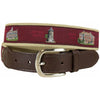 Harvard Leather Tab Ribbon Belt