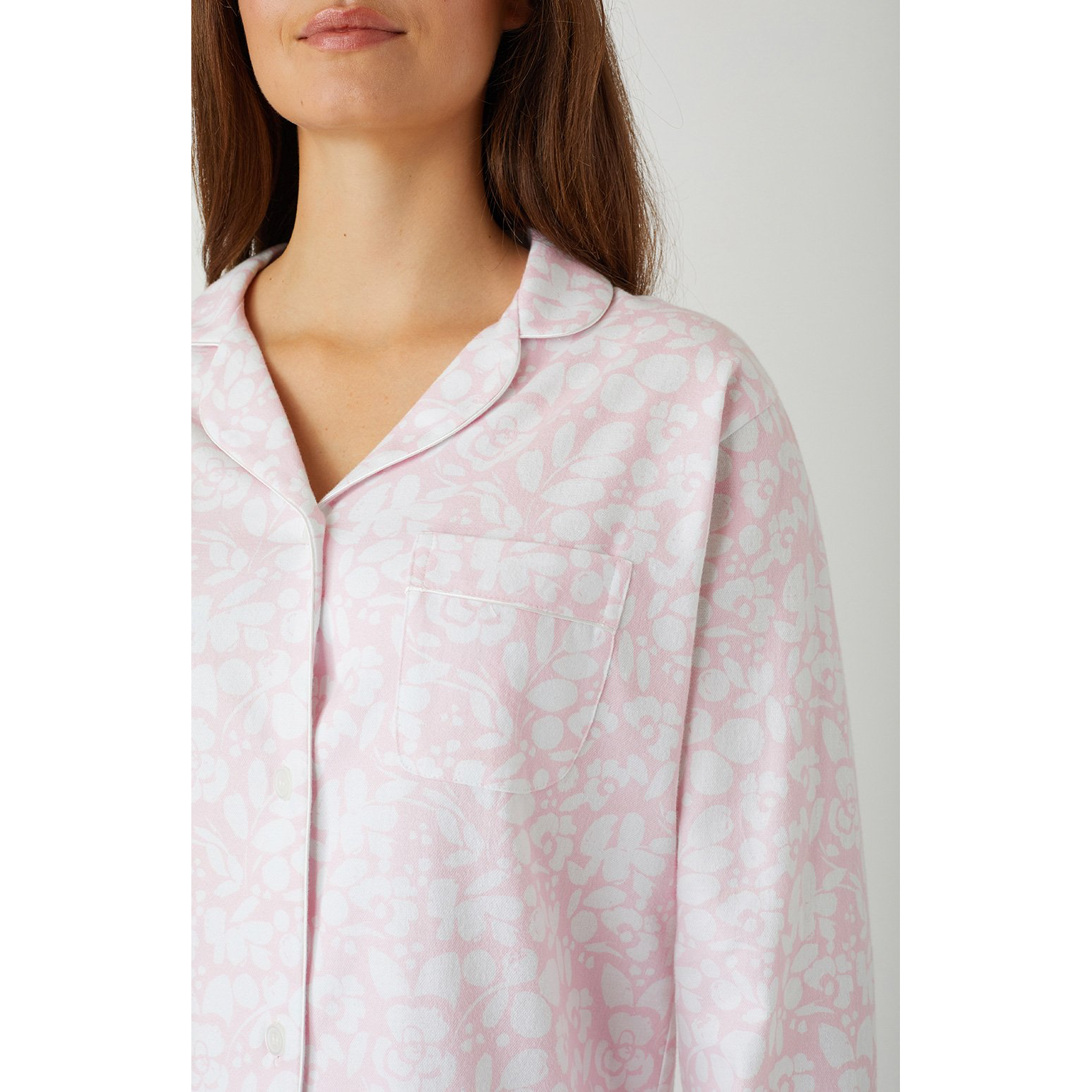 Ladies Brushed Cotton Flannel Pyjamas