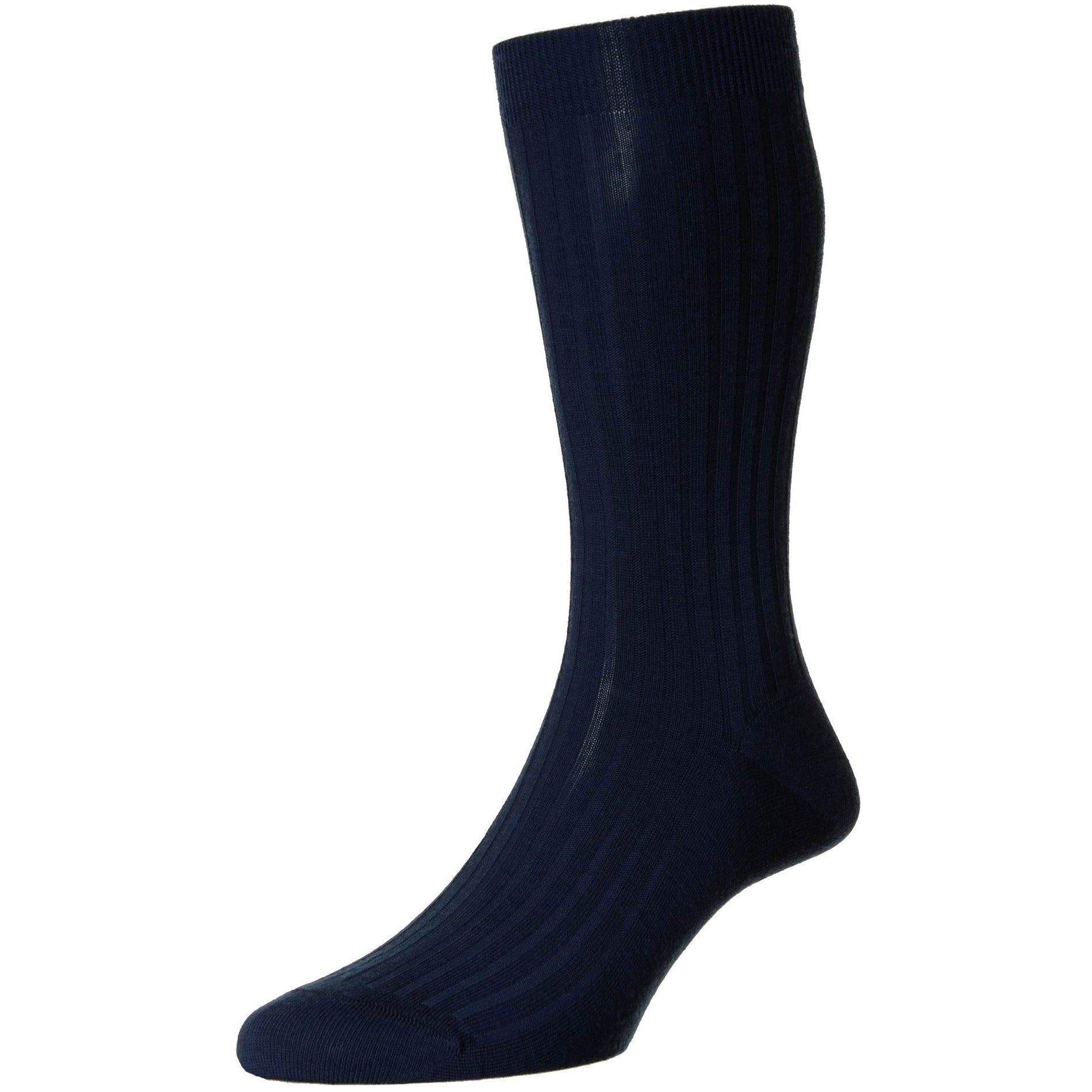 Laburnum 5x3 Rib Merino Wool Mid-calf Dress Socks