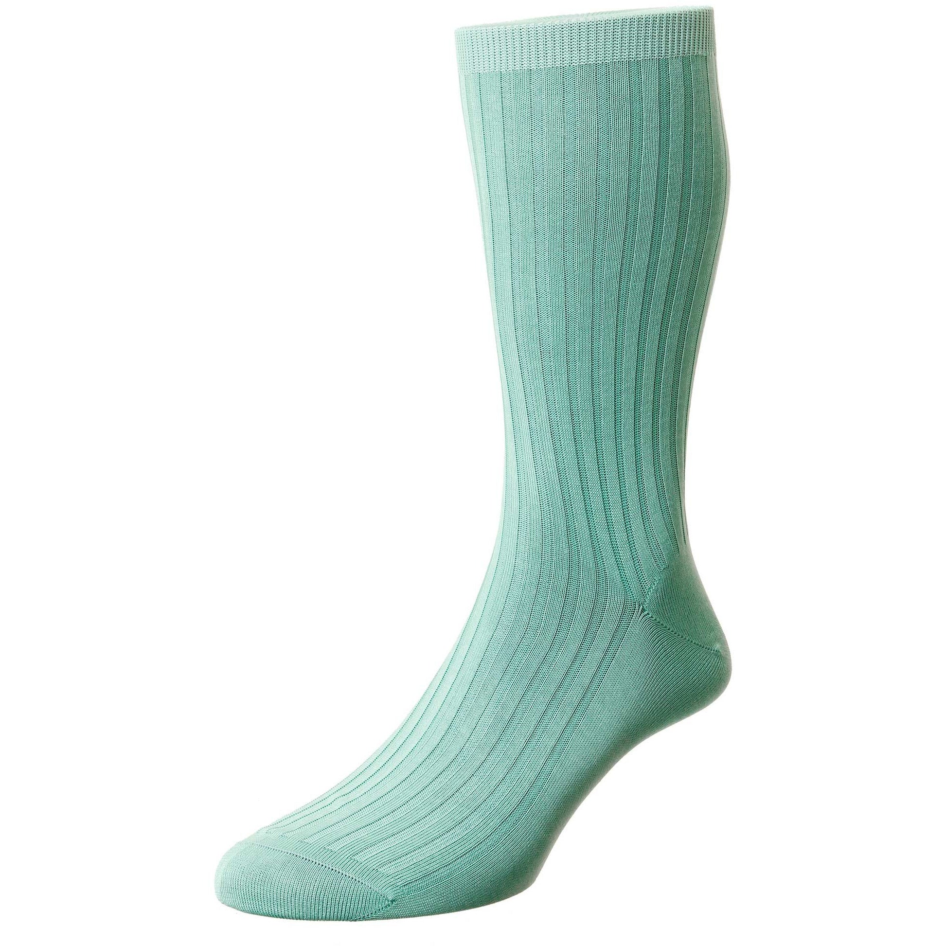 Danvers 5x3 Rib Cotton Lisle Dress Socks