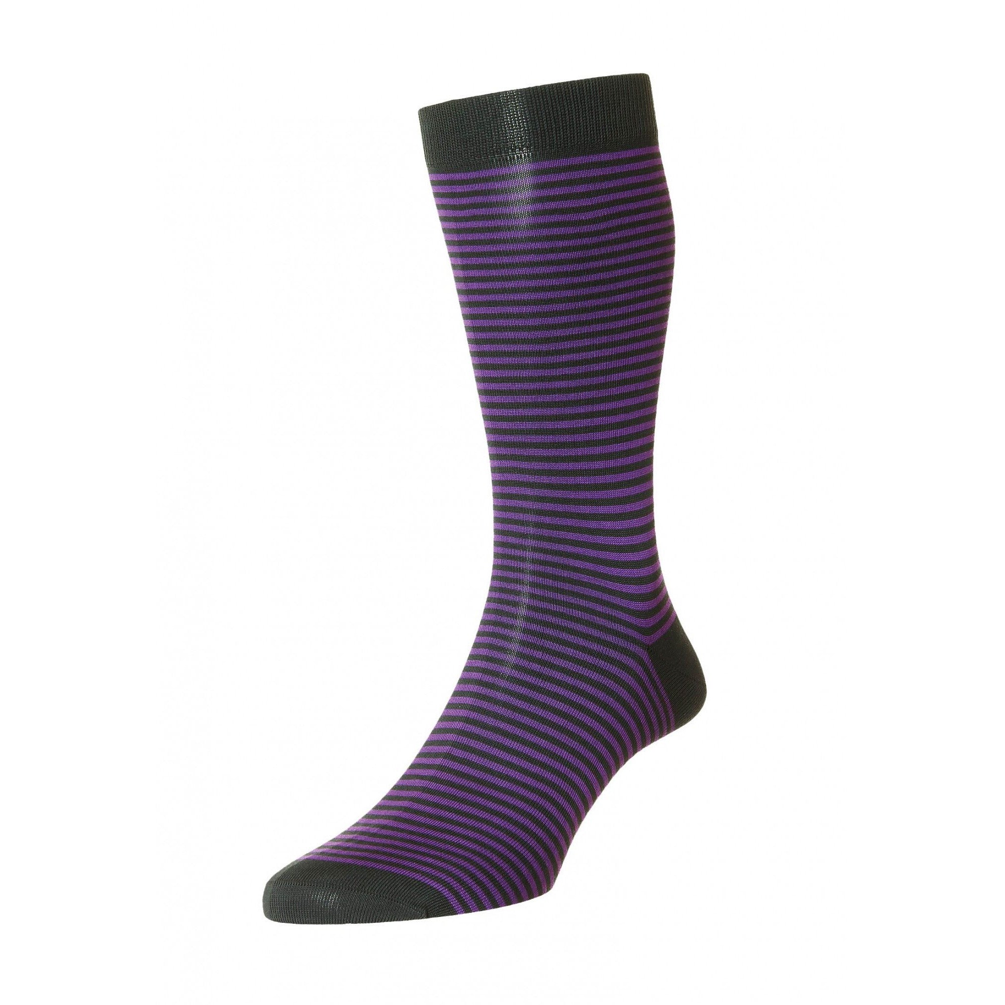 Cotton Lisle Stripe Socks