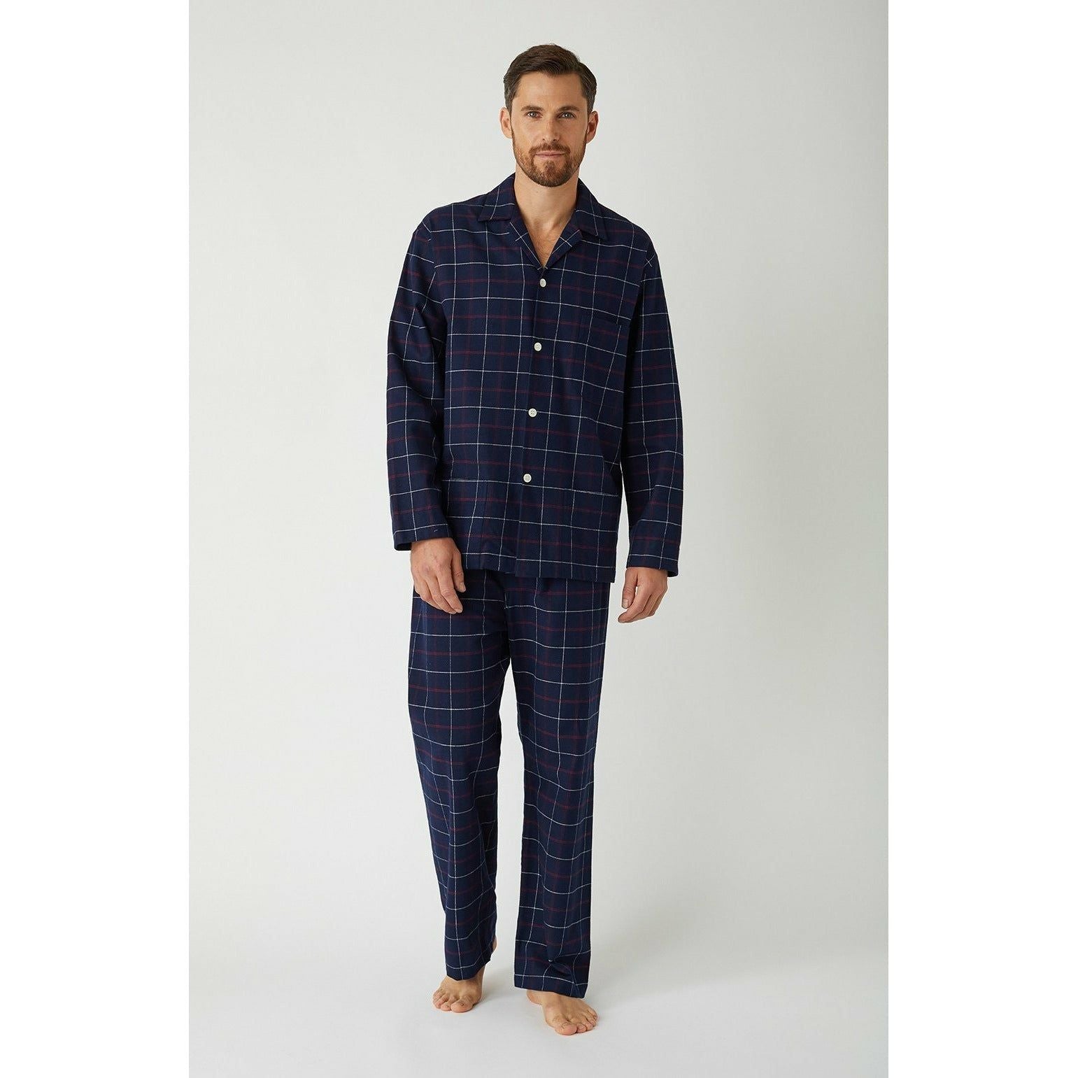 Men’s Brushed Cotton Flannel Pyjamas