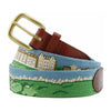 St. Andrews Golf Course Scene Needlepoint Belt