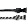 Half and Half Stripe Dot Silk Bow Tie