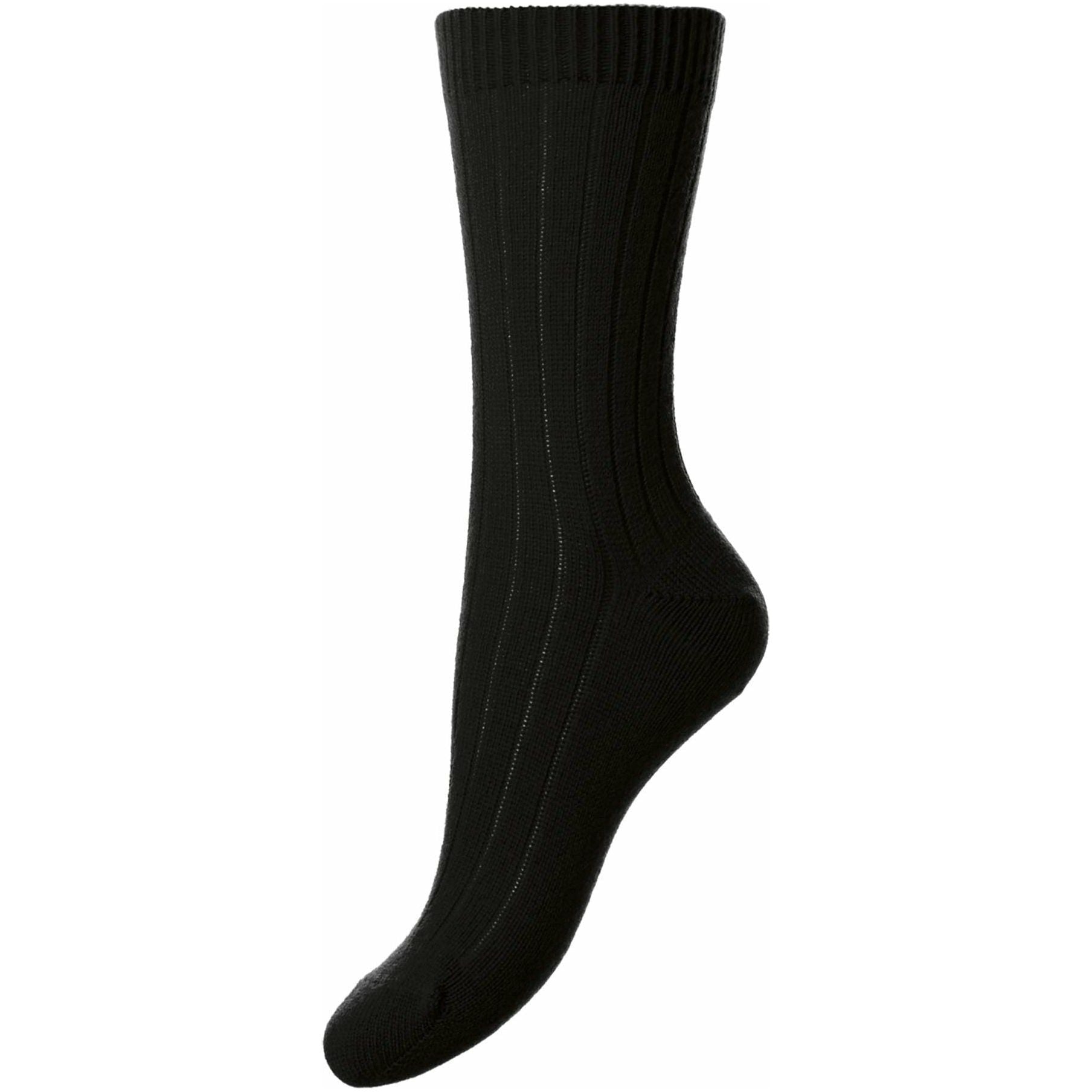 Tabitha 5x1 Rib Cashmere Ladies Dress Socks