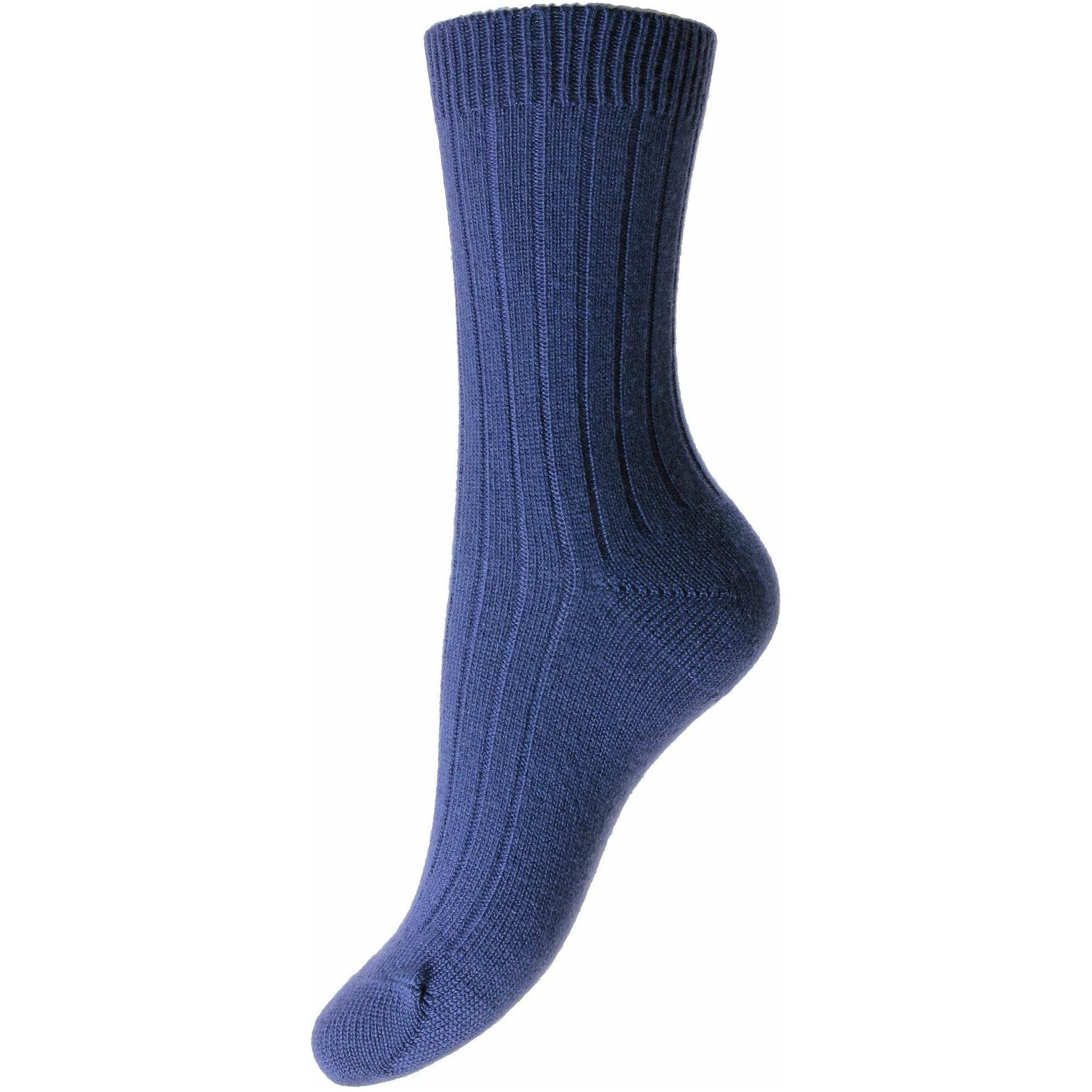 Tabitha 5x1 Rib Cashmere Ladies Dress Socks