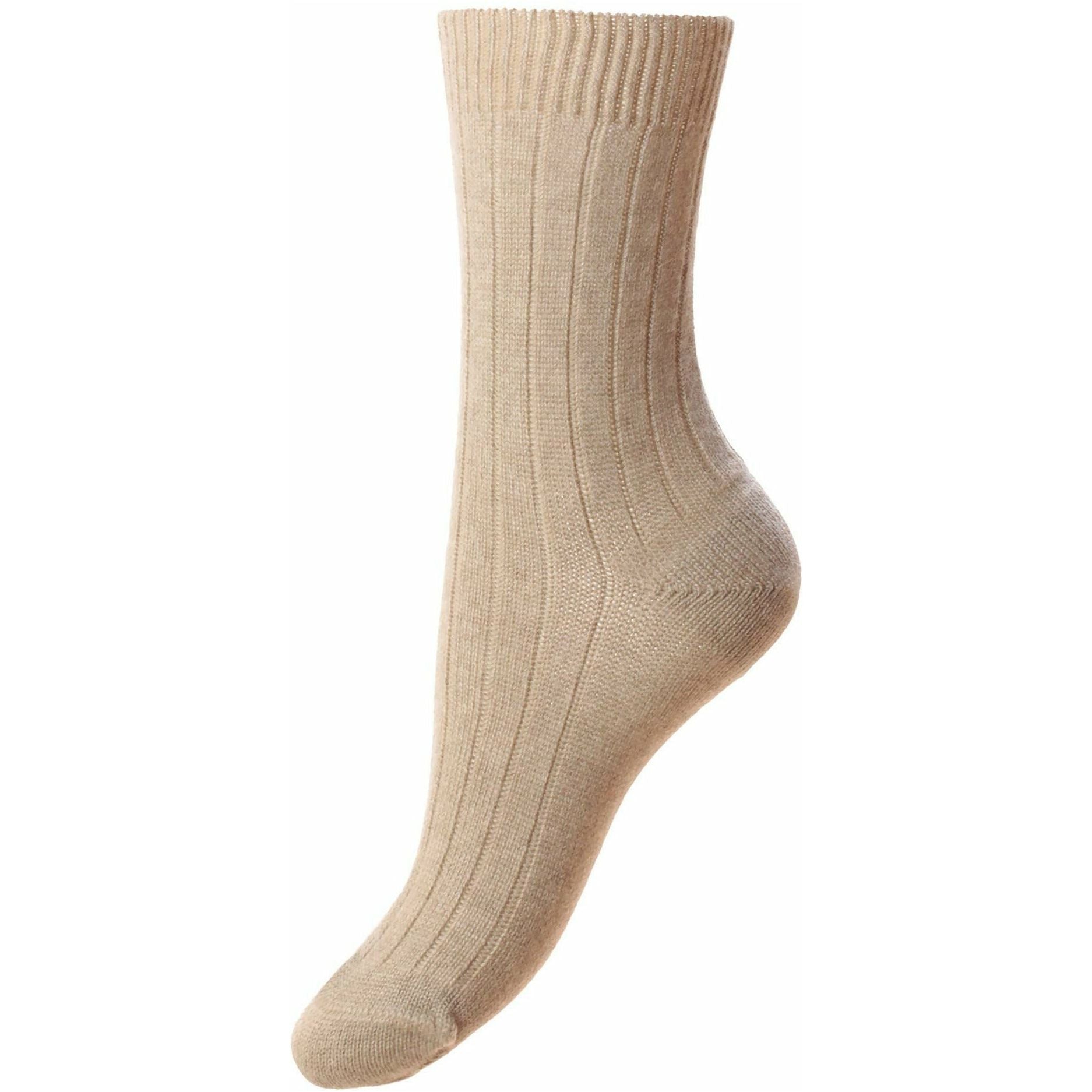 Tabitha 5x1 Rib Cashmere Ladies Dress Socks