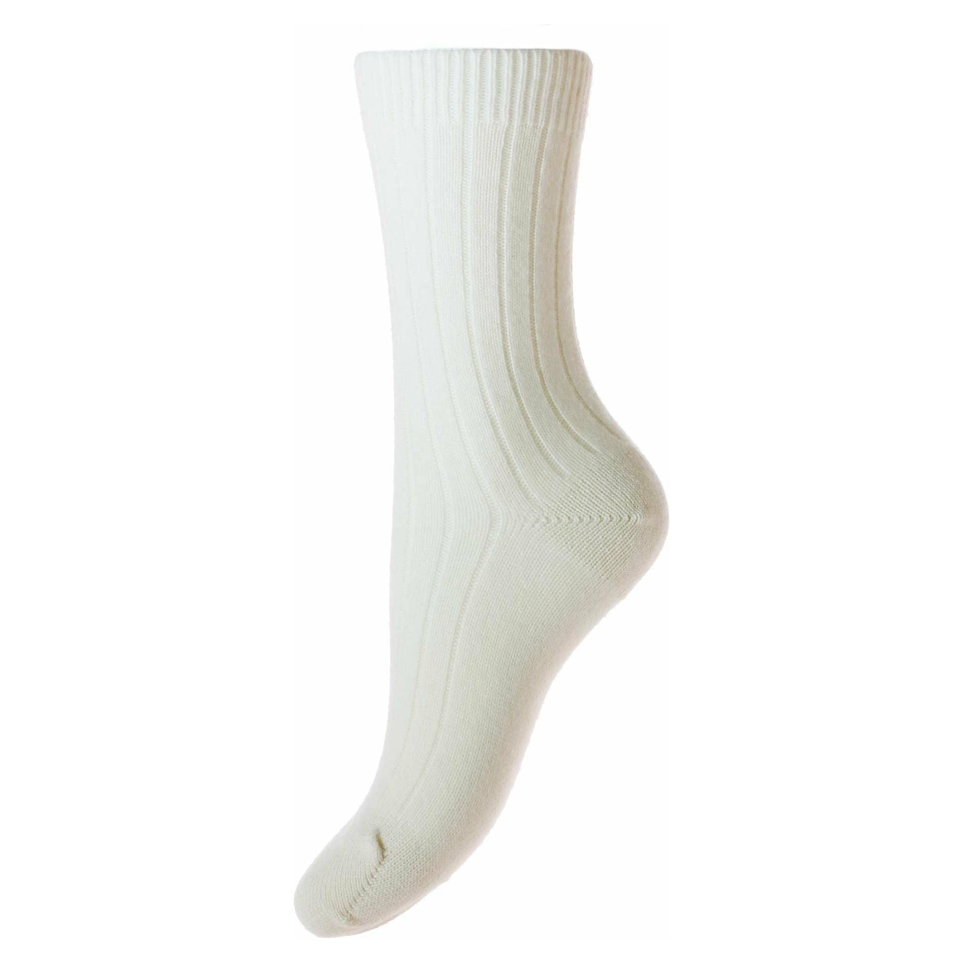 Tabitha 5x1 Rib Cashmere Ladies Dress Socks